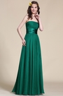 Robe de soirée/demoiselle d'honneur longue bustier verte