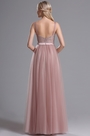 Blush Ausschnitt Mit Stickerei Tülle-Kleid