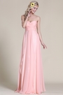 Elegant Trägerlos Süßausschnitt Rosa Abendkleid