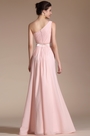 Gorgeous Pink One shoulder Evening Dress
