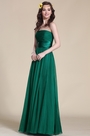 Robe de soirée/demoiselle d'honneur longue bustier verte