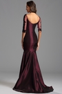 Elegant Long Burgundy Formal Dress Evening Gown