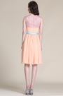Adorable Sleeveless Peach Party Dress Cocktail Dress