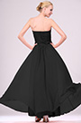Strapless Black Evening Dress