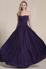 Robe de soirée longue violette pour mariage transformable