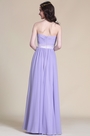 A Line Strapless Lavender Evening Dress Bridesmaid Dress