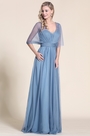 A Linie Blau Brautjungfer Kleid Abendkleid