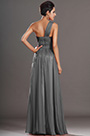 Elegant One Shoulder Grey Evening Dress Prom Dress