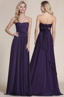 Robe de soirée longue violette pour mariage transformable