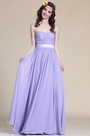 A Line Strapless Lavender Evening Dress Bridesmaid Dress
