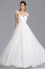Robe de mariée princesse simple fluide manches courtes