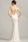 Stylish Beaded Halter Neck Evening Gown Formal Dress