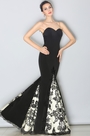 Gorgeous Black Lace Applique Evening Gown