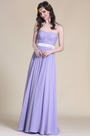 A Line Strapless Lavender Evening Dress Bridesmaid Dress
