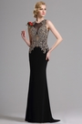 Sleeveless Beaded Mermaid Prom Evening Gown