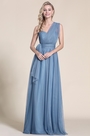 A Linie Blau Brautjungfer Kleid Abendkleid