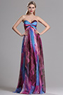 Sweetheart Printed A Line Prom Evening Dress