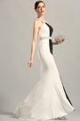 Stylish Beaded Halter Neck Evening Gown Formal Dress