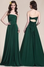 Robe de soirée pour mariage vert foncé transformable