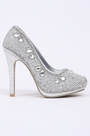 Chaussures Talons Hauts avec Bijoux & Perles