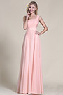 Elegant One Shoulder Pink Bridesmaid Dress Prom Dress
