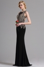 Sleeveless Beaded Mermaid Prom Evening Gown