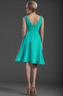 V Neck Short Bridesmaid Dress Party