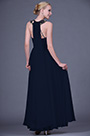 Beaded Halter Neck Blue Prom Dress Evening Dress