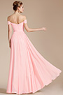 Off Shoulder Pink Evening Dress Bridesmaid Dress