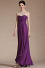 Strapless Sweetheart Purple Bridesmaid Dress Formal Dress