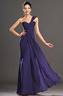 Elegant One Shouder Blue Evening Dress Prom Dress
