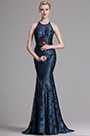 Elegant Halter Spitze Mermaid Abendkleid
