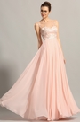 Элегантное Розовое Без Рукава Вечернее Платье для Выпускных