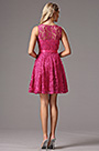 Малиновое Коктейльное Платье для Подружек Невесты