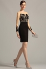 Stylish Long Sleeves Black Day Dress Cocktail Dress