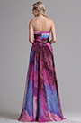 Sweetheart Printed A Line Prom Evening Dress