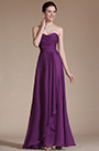 Strapless Sweetheart Purple Bridesmaid Dress Formal Dress