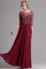 Elegant Halbarm Abschlussball  Abendkleid