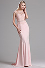Pink mit Perlen verzierte Spitze Mermaid Abendkleid