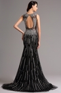 Sparkling Plunging Neck Long Formal Gown Evening Dress