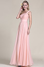 Elegant One Shoulder Pink Bridesmaid Dress Prom Dress