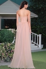Strapless Empire Waist Rosy Brown Bridesmaid Dress