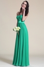 Simple A Line Strapless Green Bridesmaid Dress