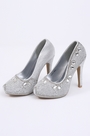 Chaussures Talons Hauts avec Bijoux & Perles