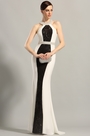 Stylish Beaded Halter Neck Evening Gown Formal Dress