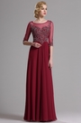 Elegant Halbarm Abschlussball  Abendkleid