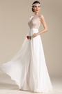 Robe de mariée/soirée blanche sexy et originale broderie