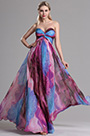 Sweetheart Printed A Line Prom Evening Dress
