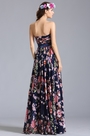 Strapless Sweetheart Summer Floral Dress Printed Dress
