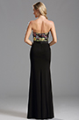 Strapless Floral Pattern Sequin Bodice Evening Formal Dress